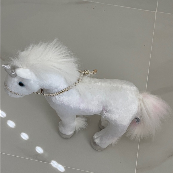 Breyer White Plush Unicorn with Silver color  Horn. - Picture 2 of 10